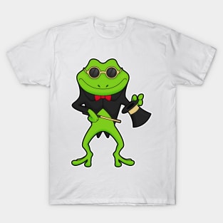 Frog as Magician with Magic wand & Hat T-Shirt